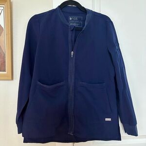 FIGS Bellery Scrub Jacket Navy Blend Scrub Jacket Size Small